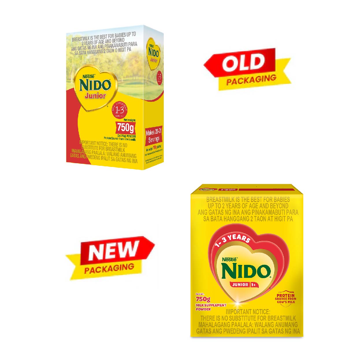 Nido Junior 1+ Milk Supplement Powder 1-3 years old 750g