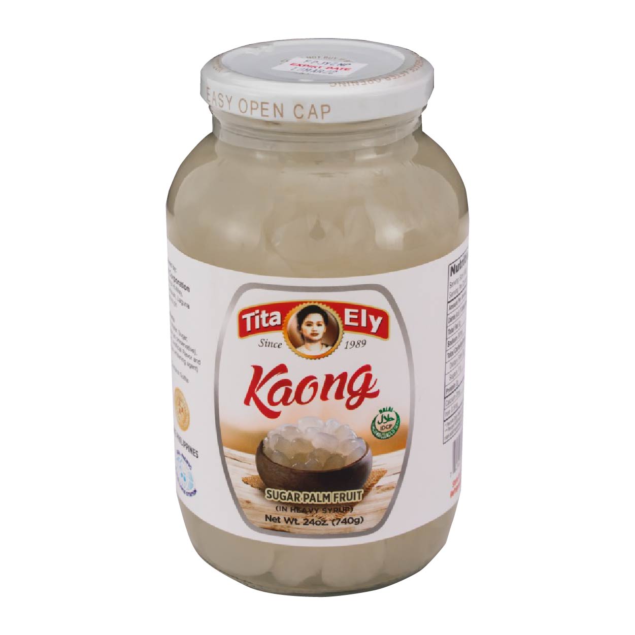 Tita Ely Kaong Sugar Palm Fruit in Heavy Syrup White 24oz