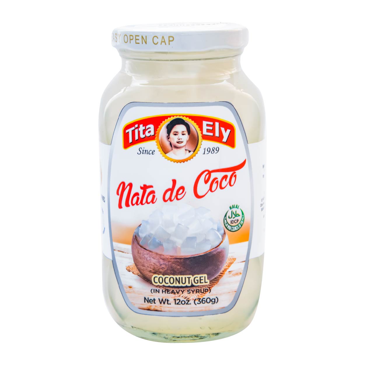 Tita Ely Nata de Coco Coconut Gel in Heavy Syrup White 12oz