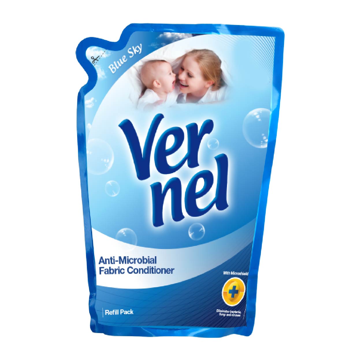 Vernel Fabric Conditioner Anti-Microbial Blue Sky Refill 1L