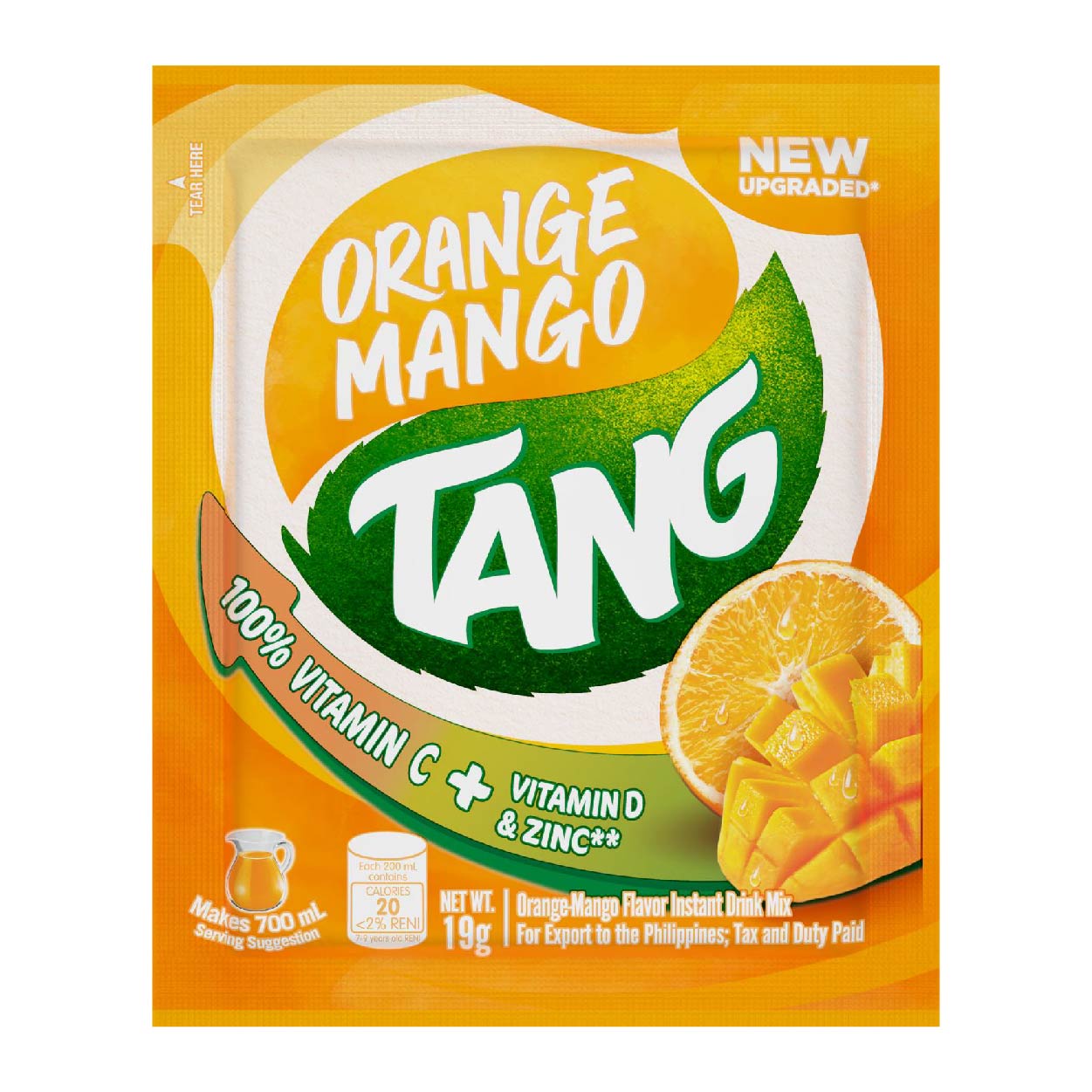 Tang Orange Mango Flavor Instant Drink Mix 19g