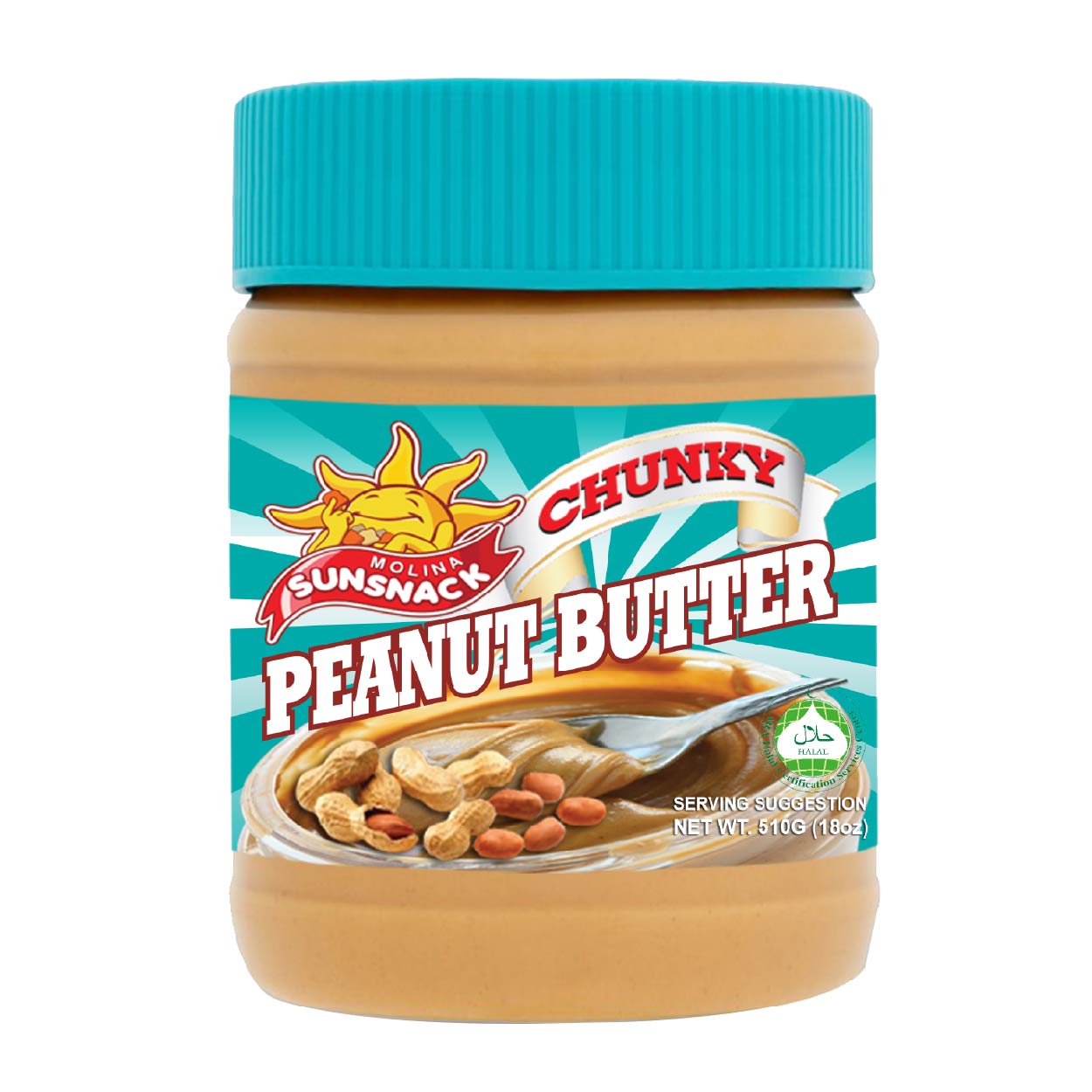 Molina Sunsnack Chunky Peanut Butter 510g
