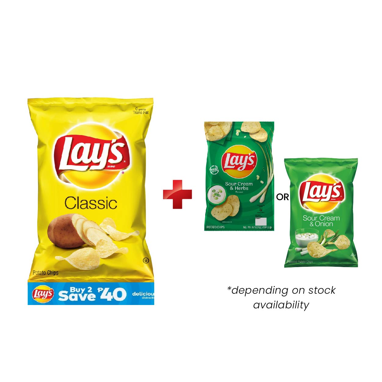 Lay's Classic + Sour Cream variant varies Potato Chips 6.5oz SAVE