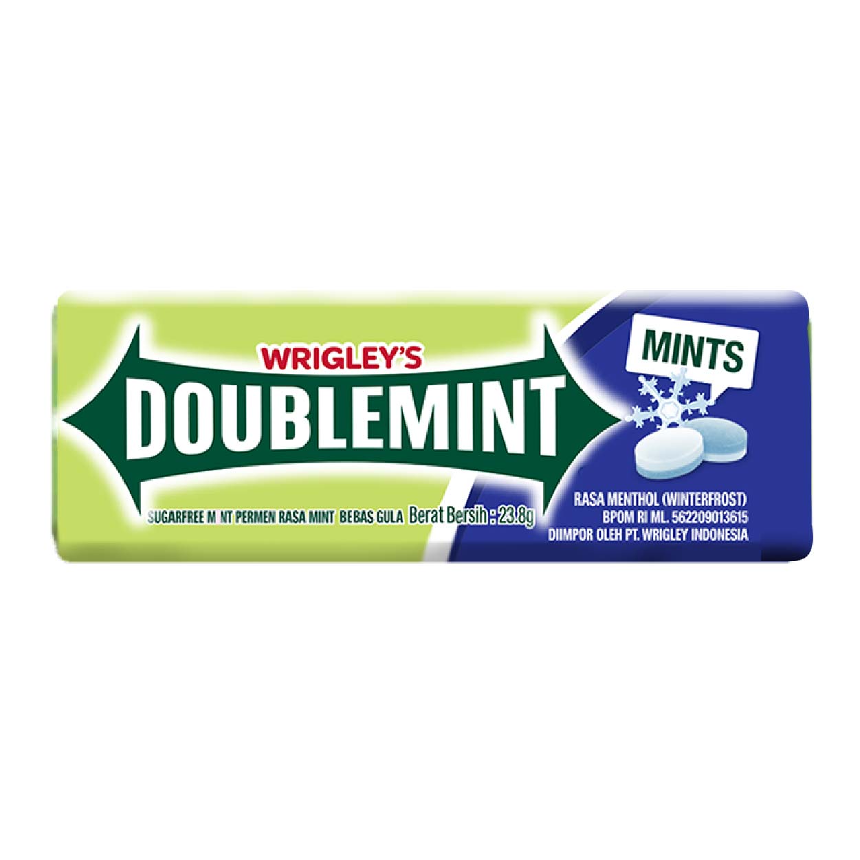 Wrigley's Doublemint Winterfrost Sugarfree Mint Candy 23.8g