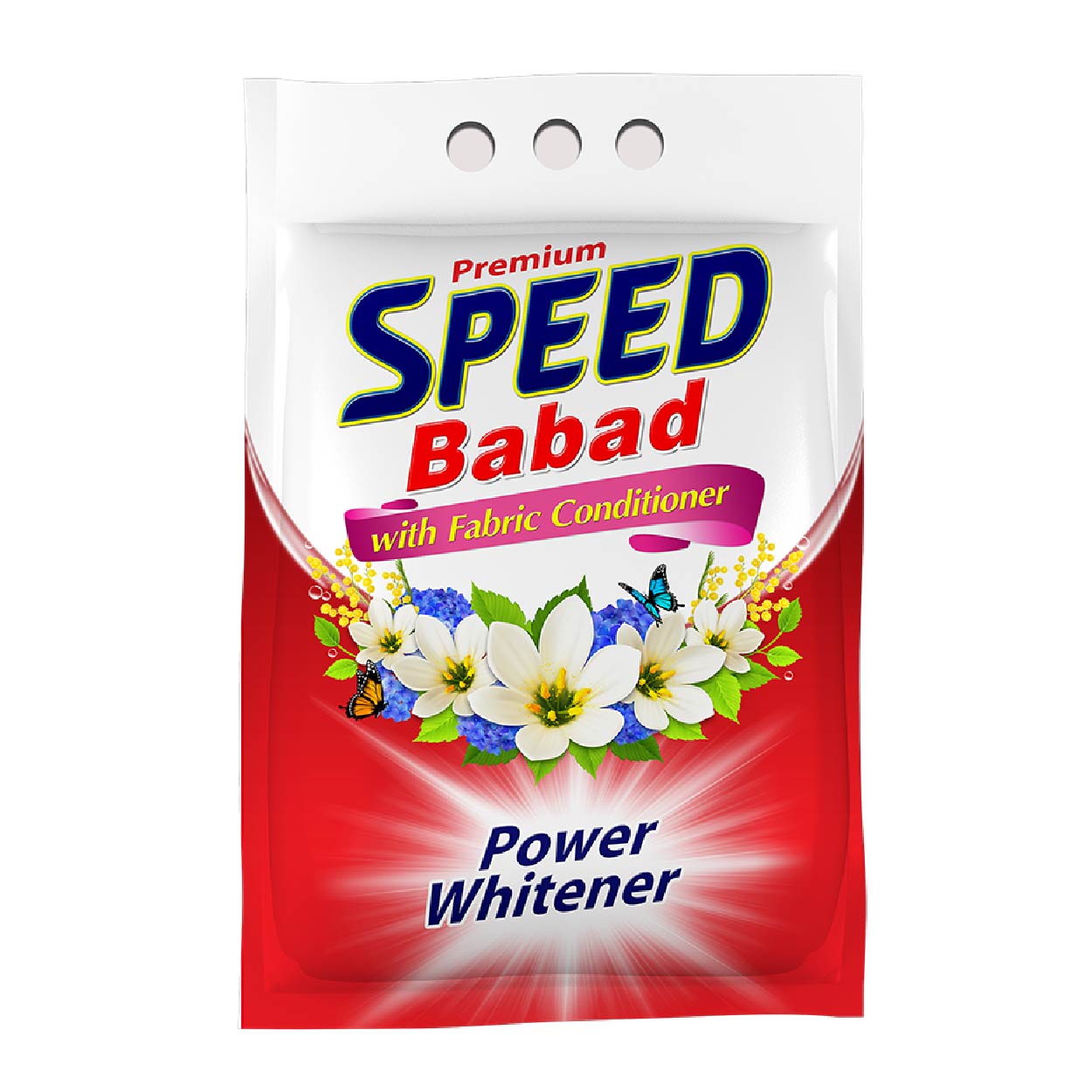 Speed Detergent Powder with Fabric Conditioner Power Whitener 2kg