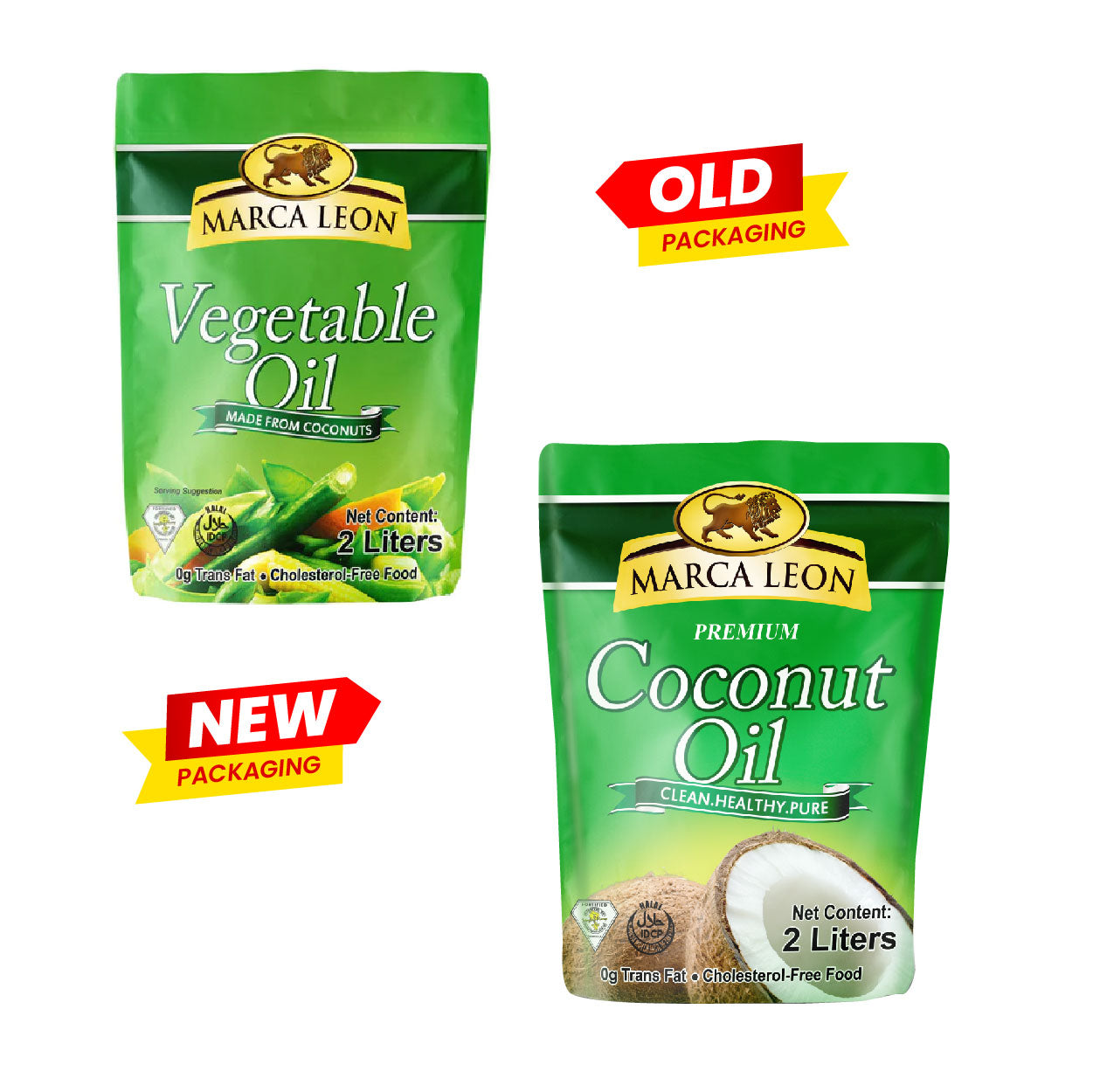 Marca Leon Premium Coconut Oil Pouch 2L