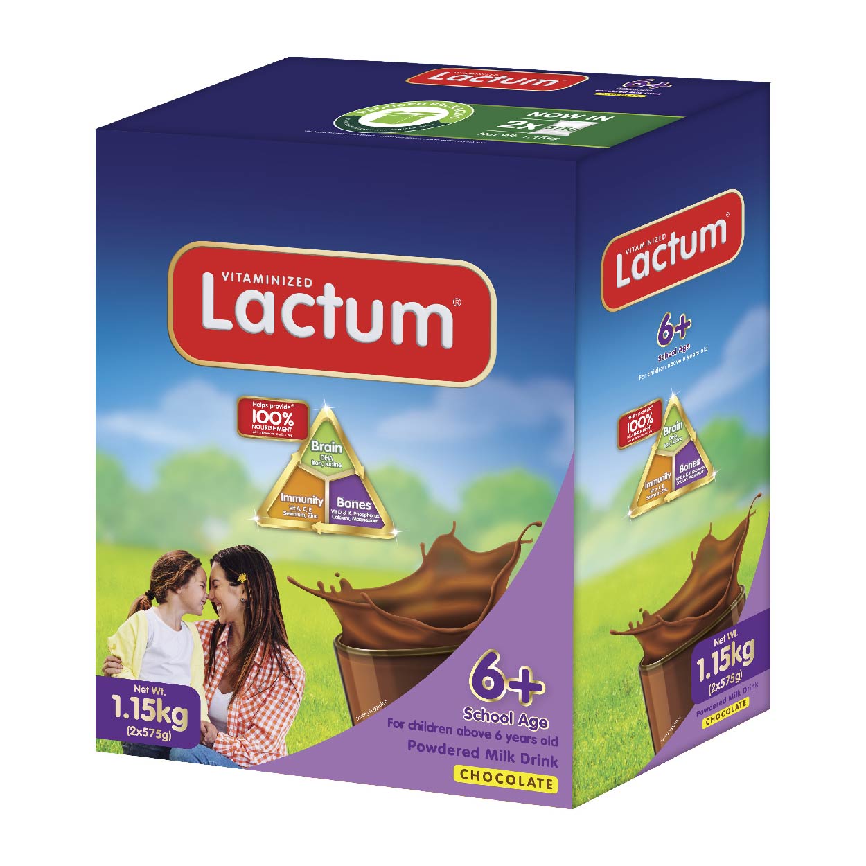 Lactum 6+ School Age Powdered Milk Drink Chocolate 1.15kg