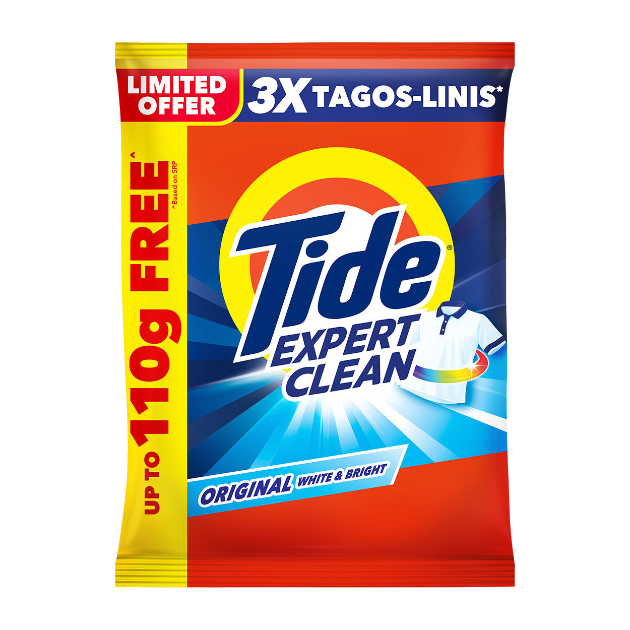 Tide Expert Clean Laundry Powder Original White & Bright 595/715g