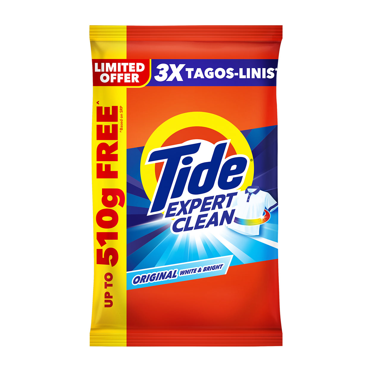 Tide Expert Clean LaundryPowder OriginalWhite&Bright 2.59kg/3110g