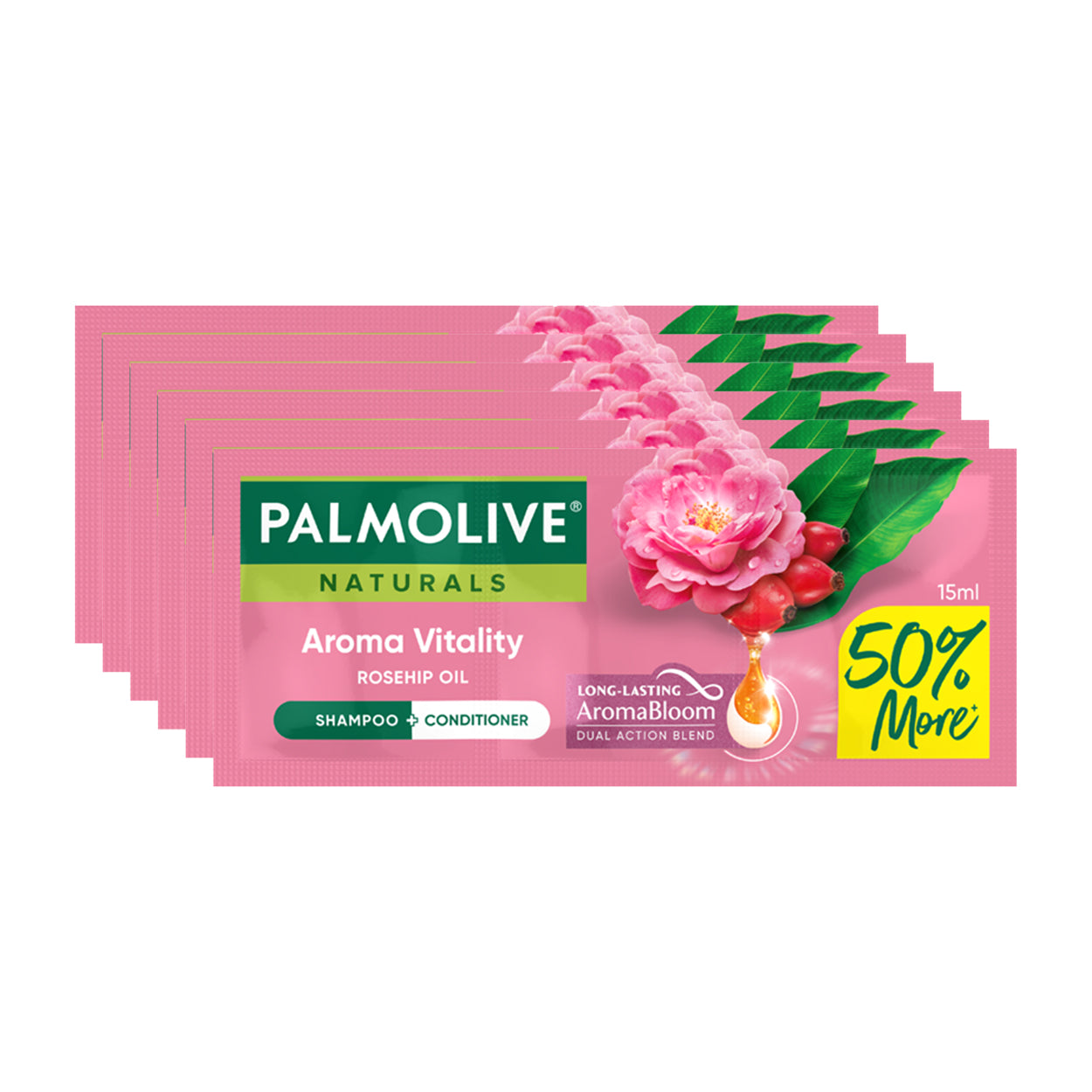 Palmolive Naturals Shampoo Aroma Vitality 6x15ml