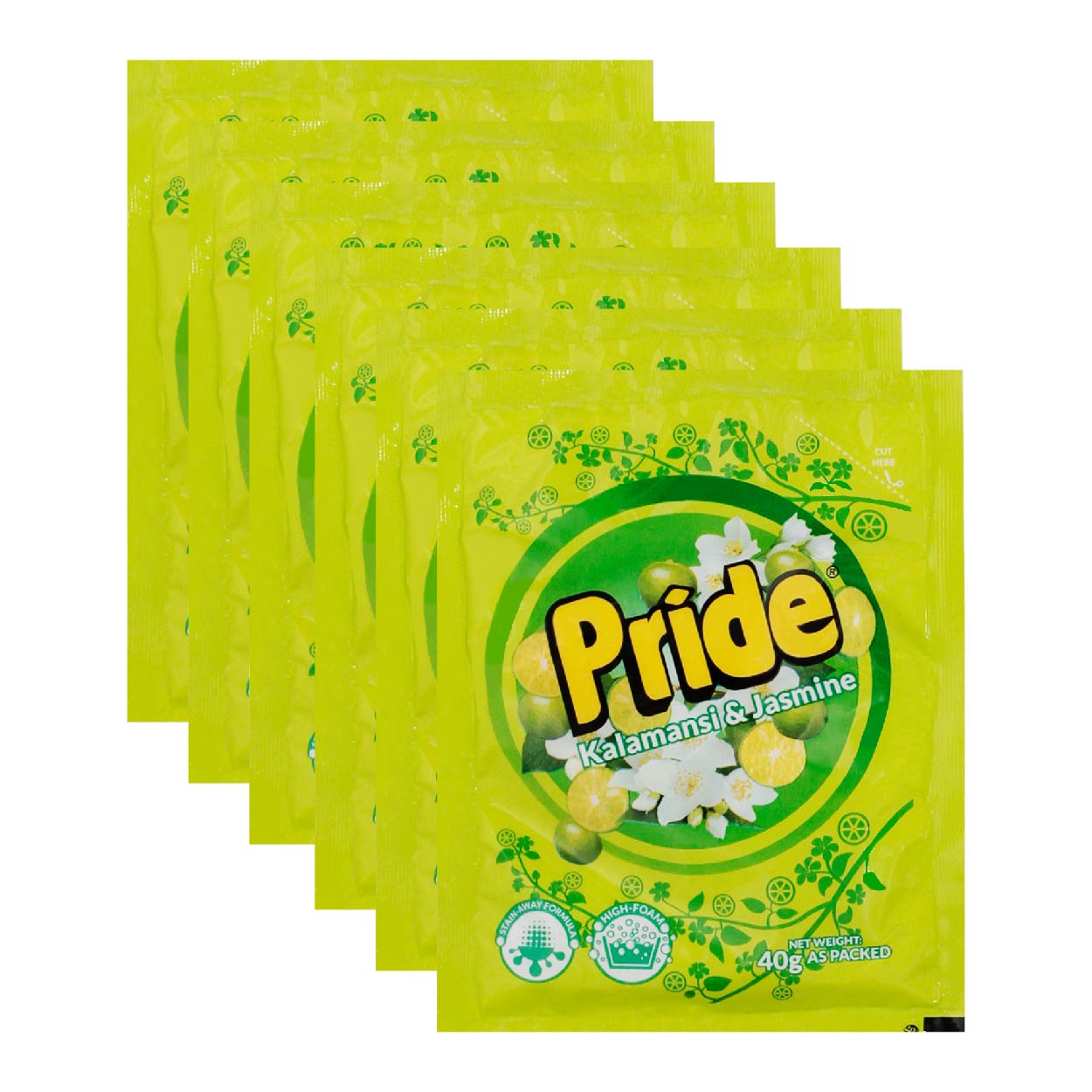 Pride Laundry Detergent Kalamansi & Jasmine 6x40g