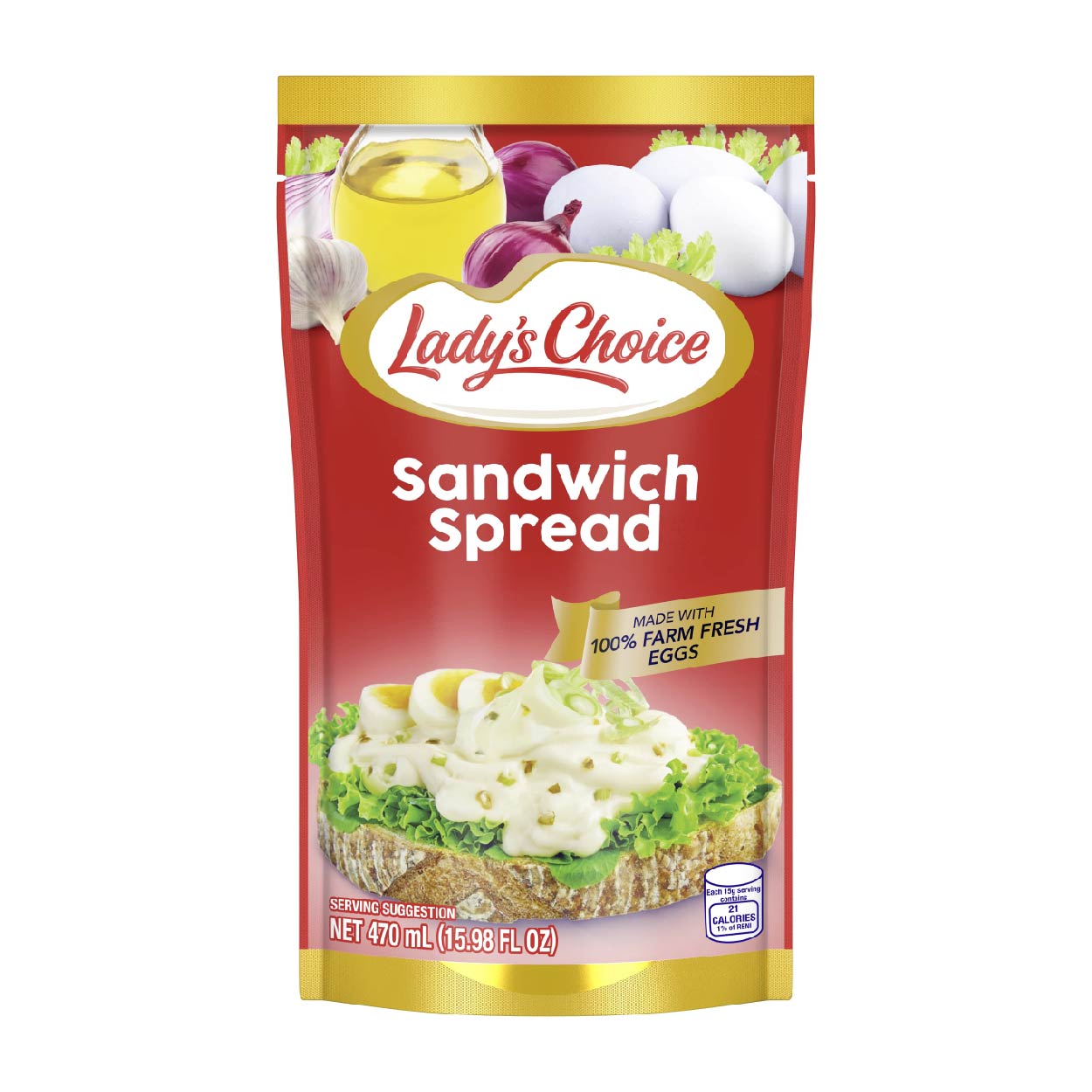 Lady's Choice Sandwich Spread Pouch 470ml