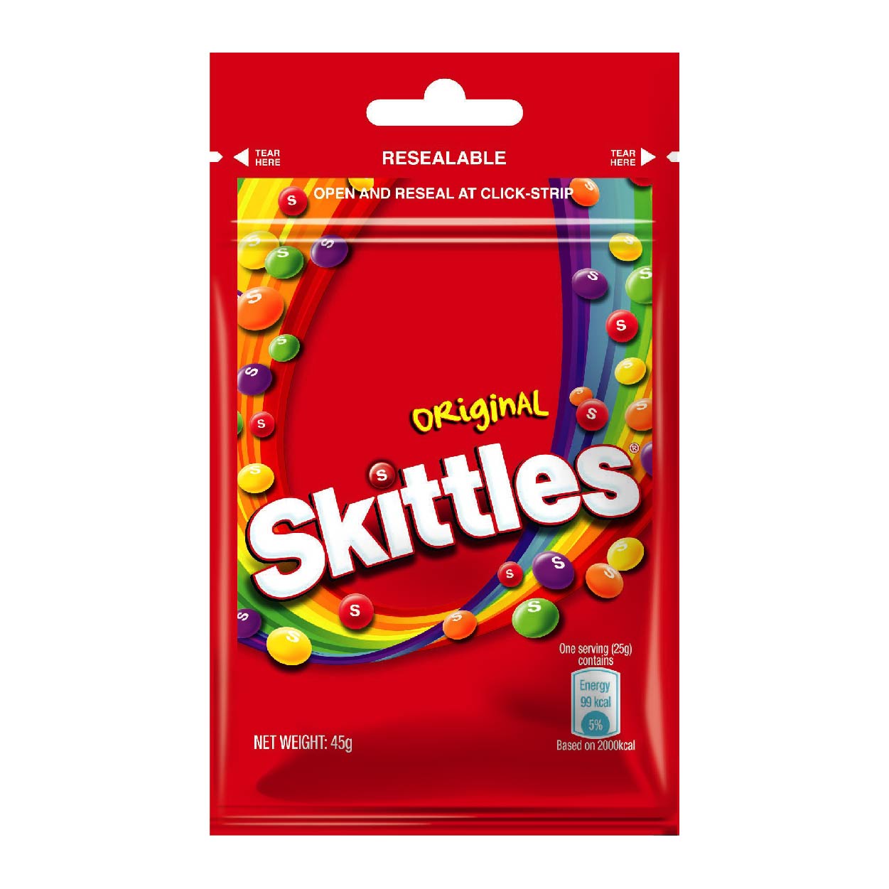 Skittles Original Chewy Candy Resealable 45g