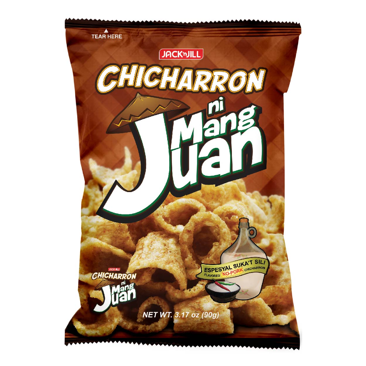 Jack n Jill Chicharron Ni Mang Juan Sukat Sili 90g