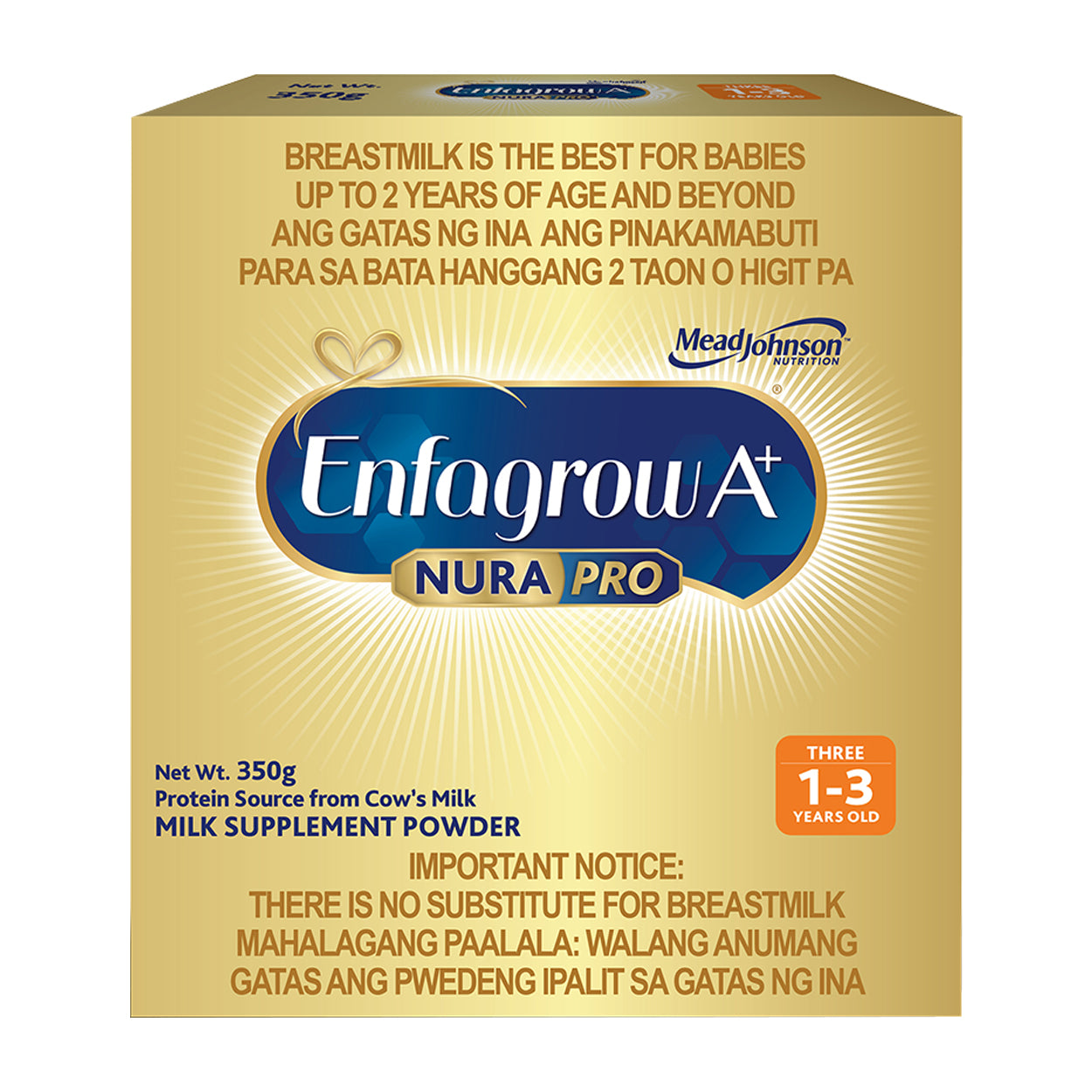 Enfagrow A+ NuraPro Three Milk Powder 1-3 years old 350g