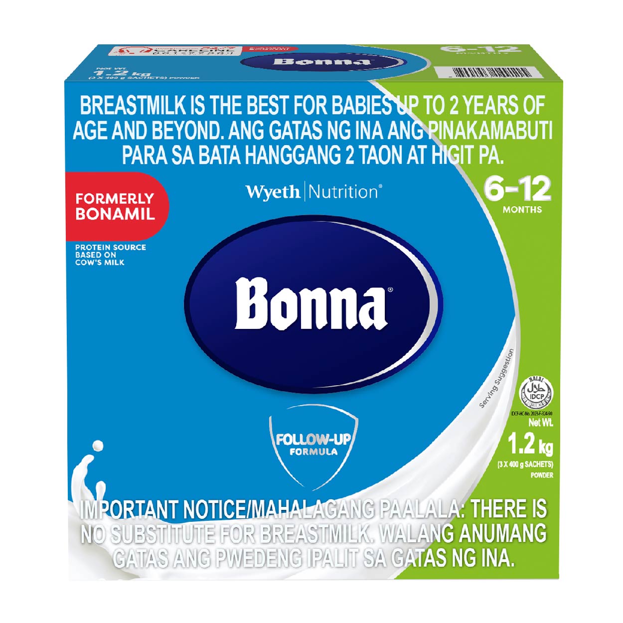 Bonamil Milk Supplement 6-12 months 1.2kg