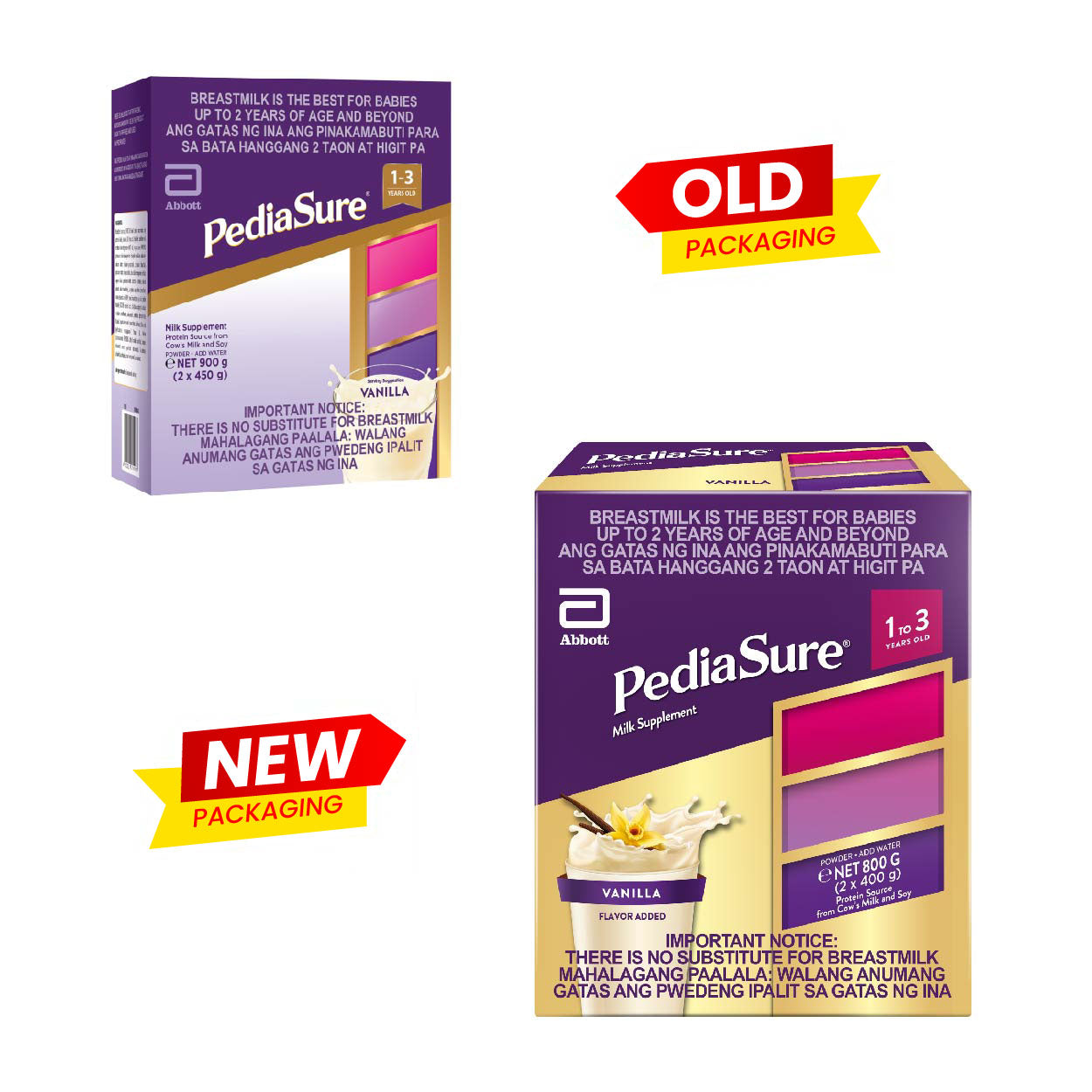 PediaSure Milk Supplement 1-3 years old Vanilla 800g
