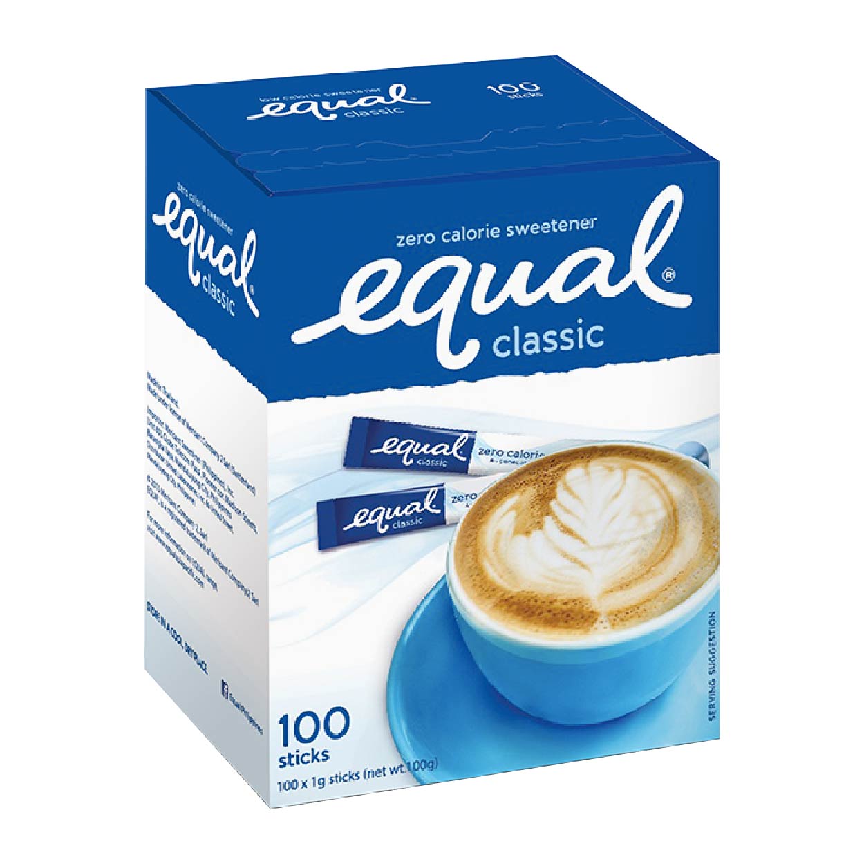 Equal Classic Zero Calorie Sweetener Sticks 100x1g