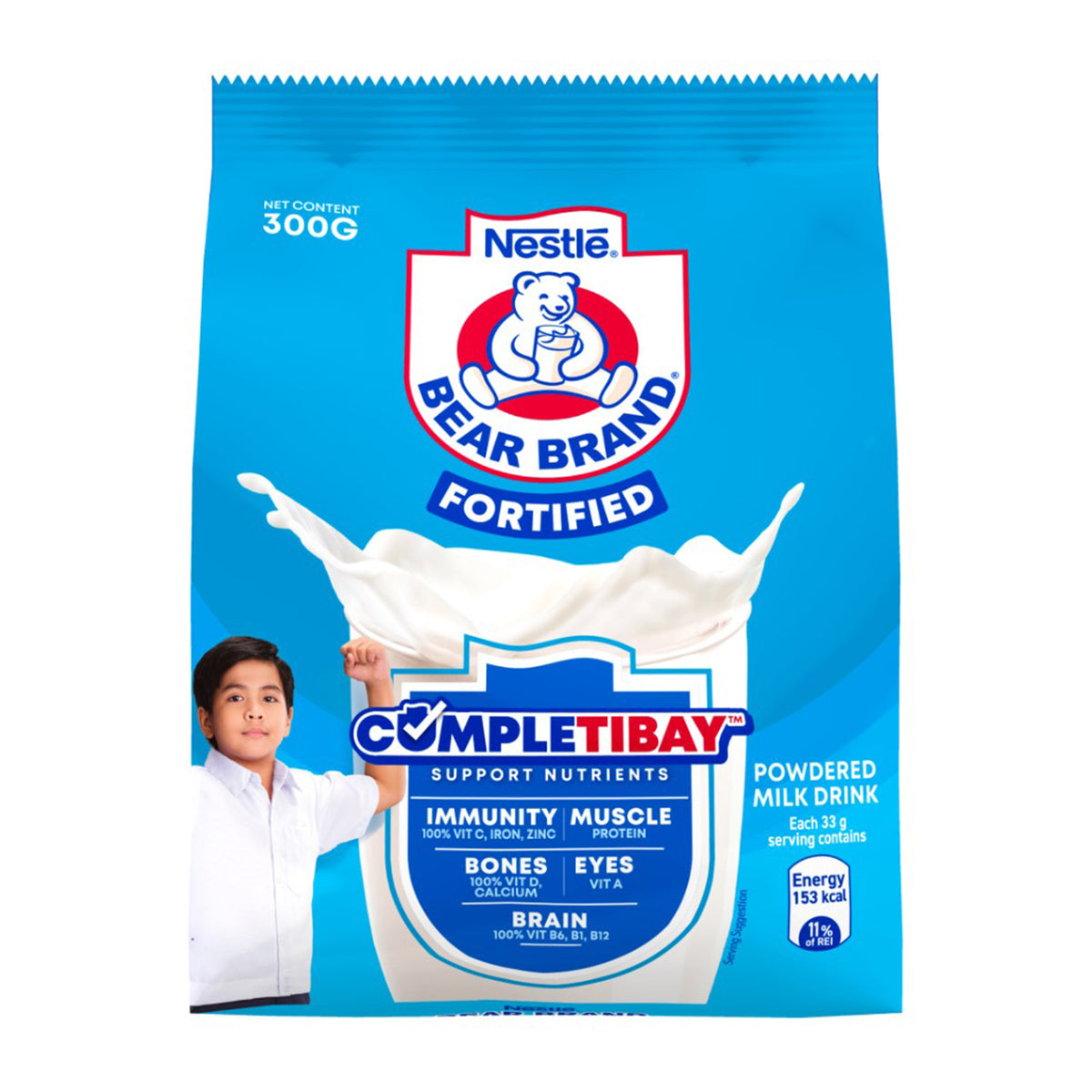Bear Brand Fortified Powdered Milk Drink 300g