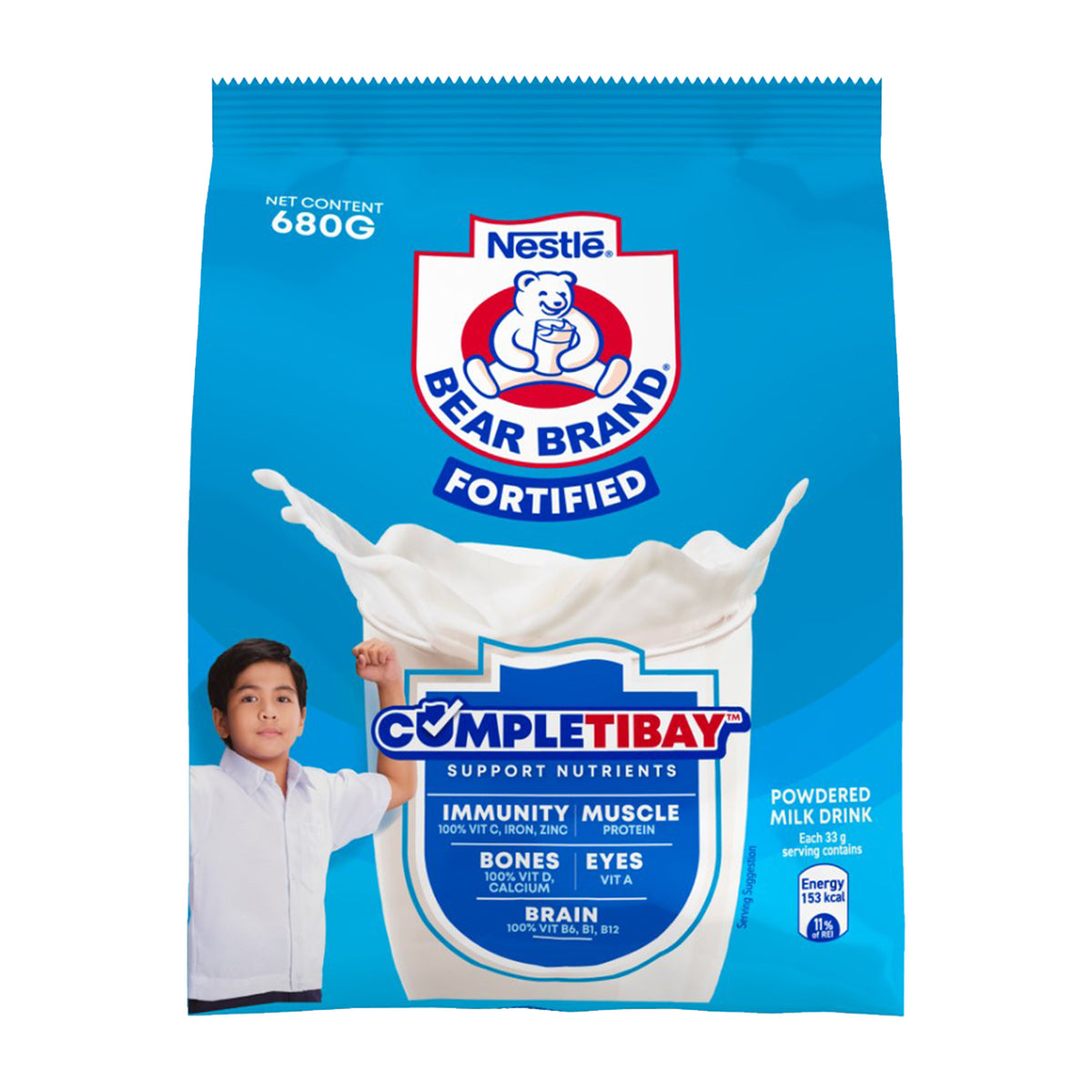 Bear Brand Fortified Powdered Milk Drink 680g