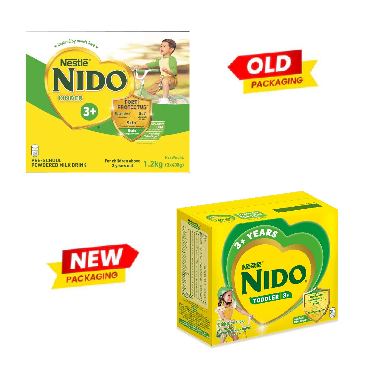Nido Toddler 3+ Pre-School Powdered Milk Drink 3+ years old 1.2kg