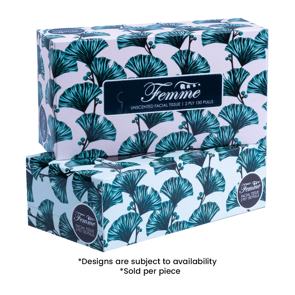 Femme Facial Tissue Unscented 2 Ply 130 Pulls
