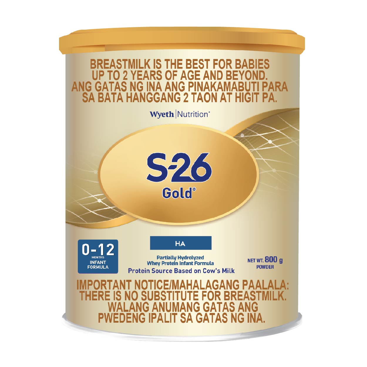 S-26 Gold HA Infant Formula 0-12 months 800g