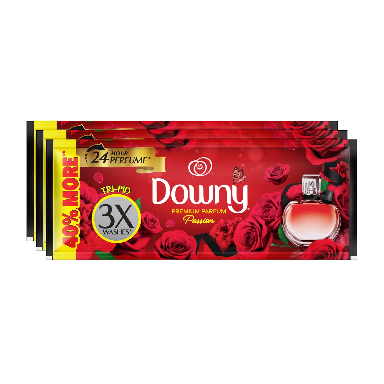 Downy Fabric Conditioner Premium Parfum Passion Tripid 3x75ml