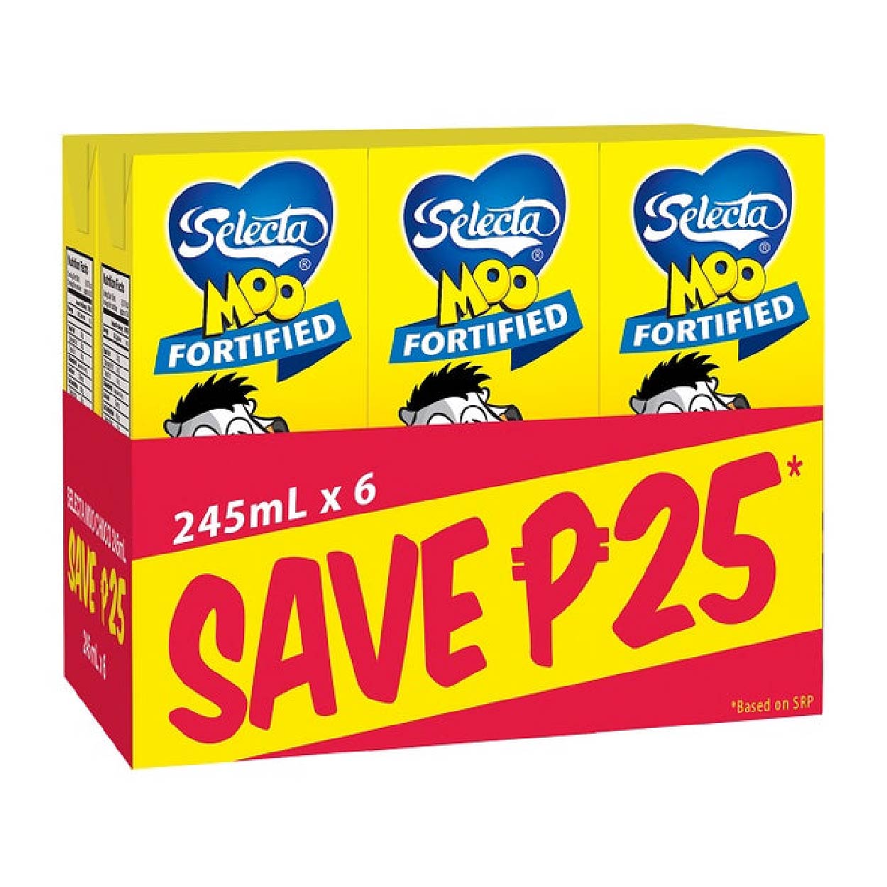 Selecta Moo Fortified Chocolate Milk Drink 6x245ml SAVE