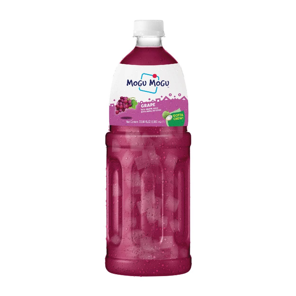 Mogu Mogu Grape Juice with Nata de Coco 1L