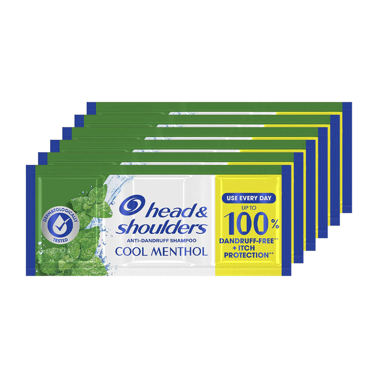 Head & Shoulders Anti Dandruff Shampoo Cool Menthol 6x12ml