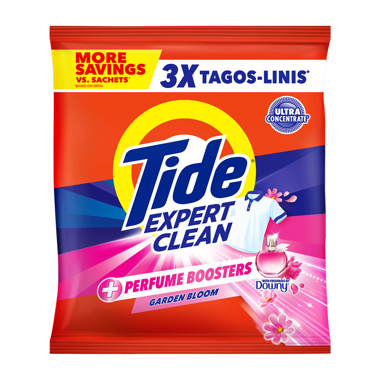 Tide Expert Clean Laundry Powder Garden Bloom 585g