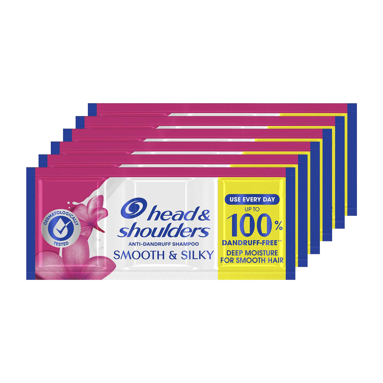 Head & Shoulders Anti Dandruff Shampoo Smooth & Silky 6x12ml