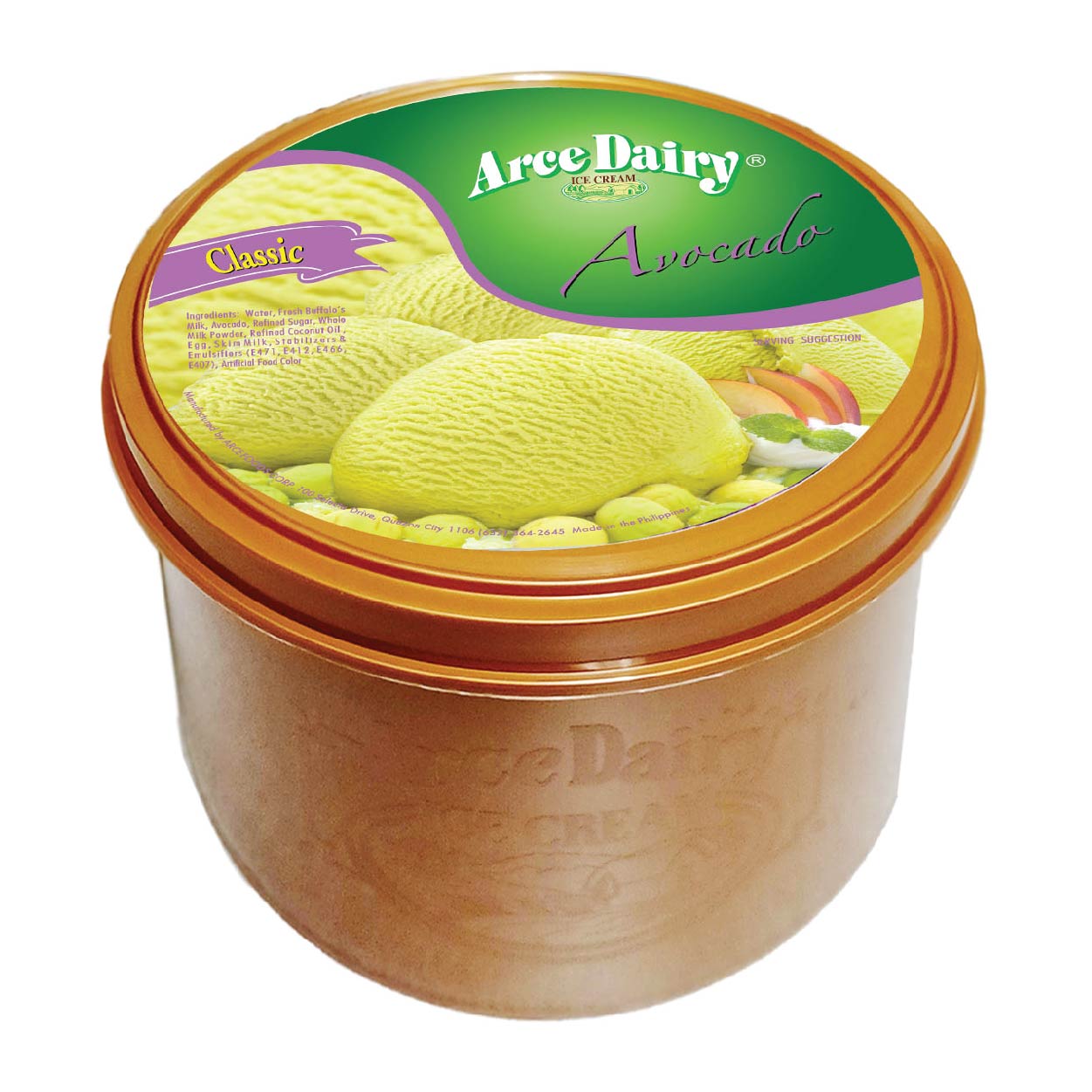 Arce Dairy Classic Avocado Ice Cream 425ml
