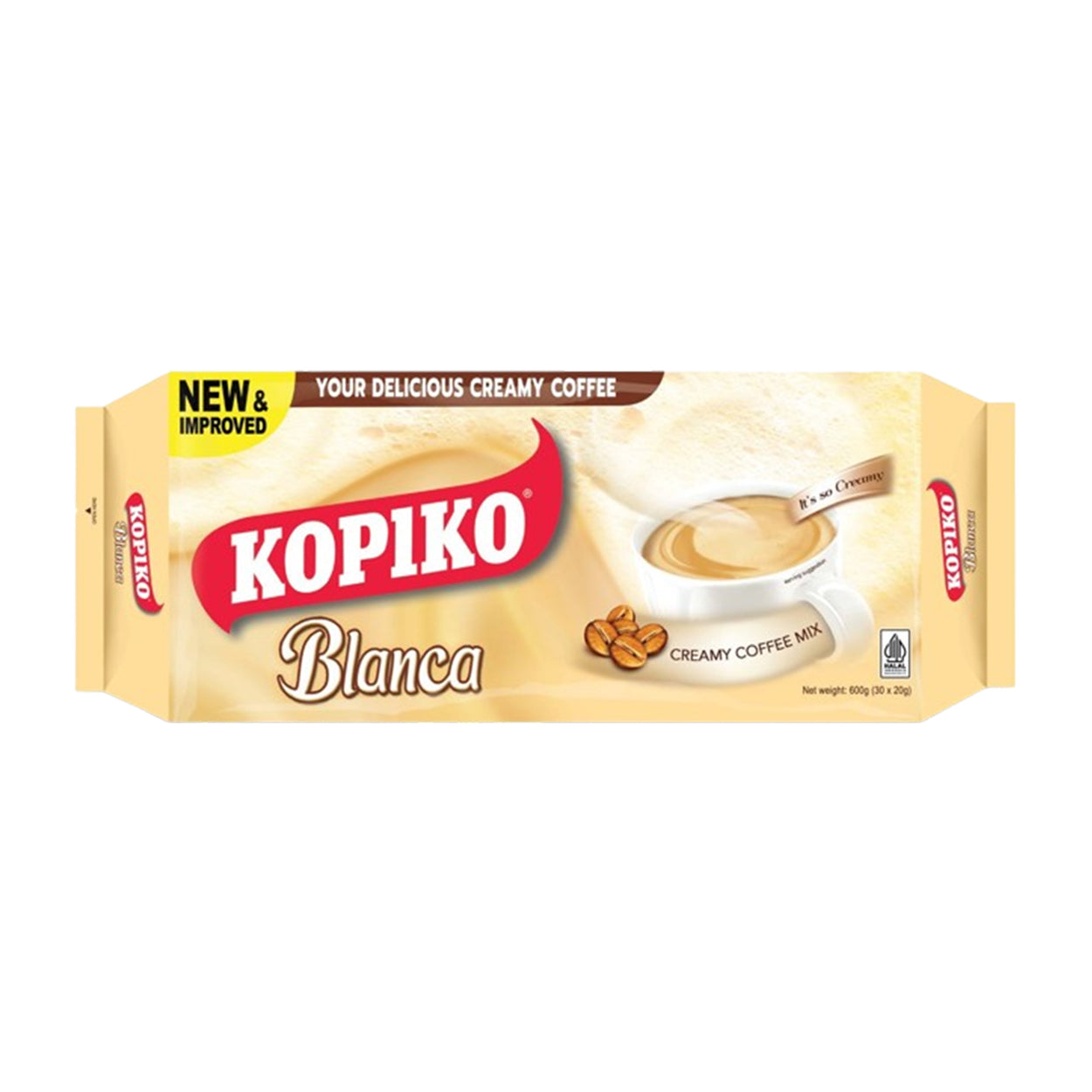 Kopiko Blanca Creamy Coffee Mix Bag 30x30g