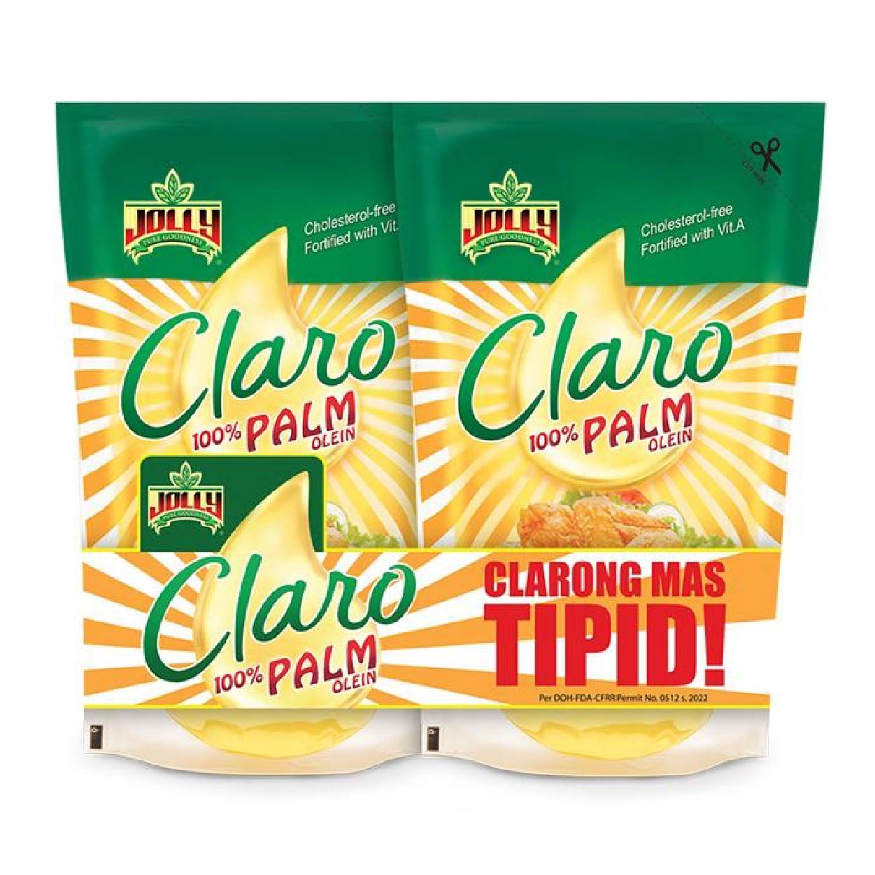 Jolly Claro Palm Oil Duo Pack Pouch 2x1L