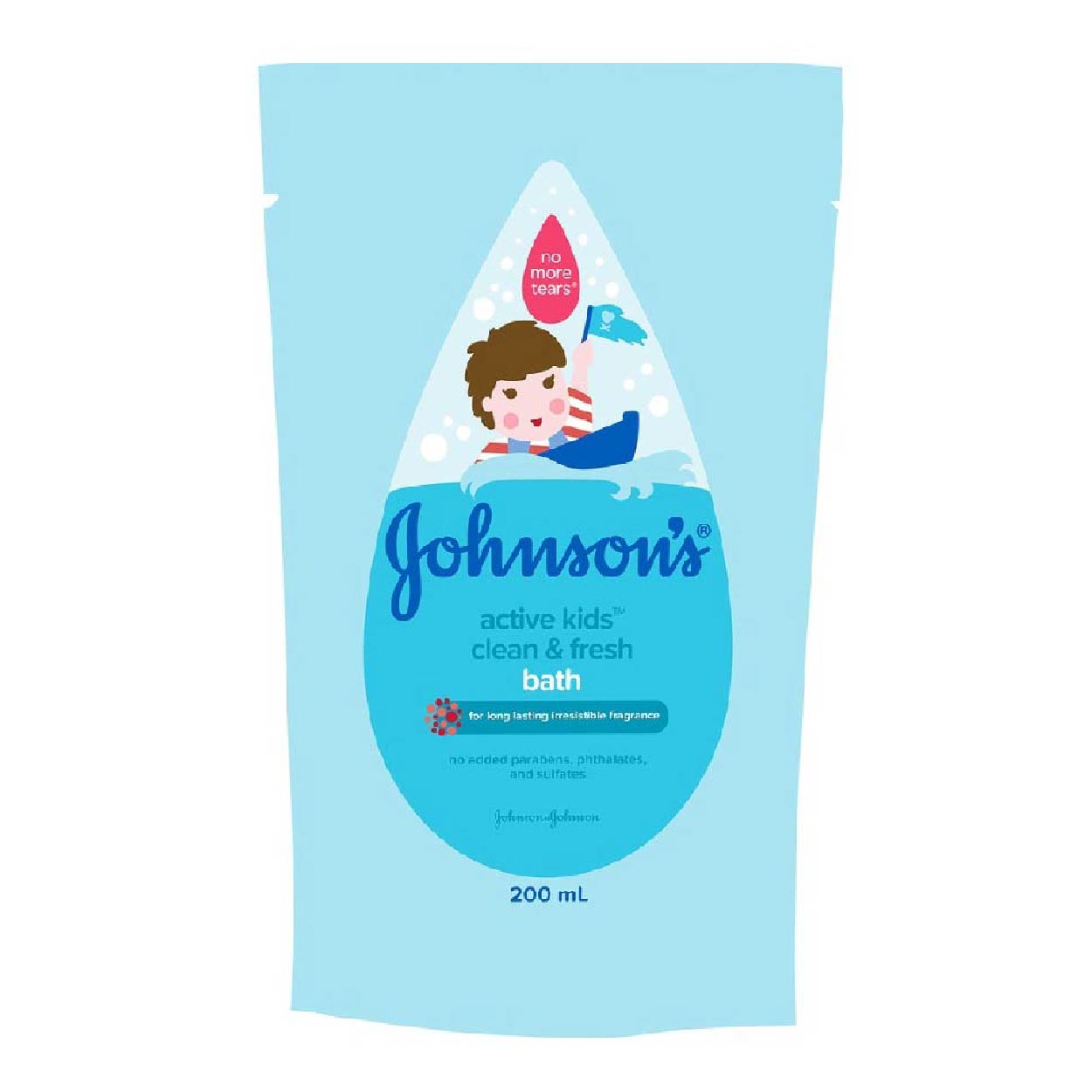 Johnsons Active Kids Bath Clean & Fresh Refill 200ml