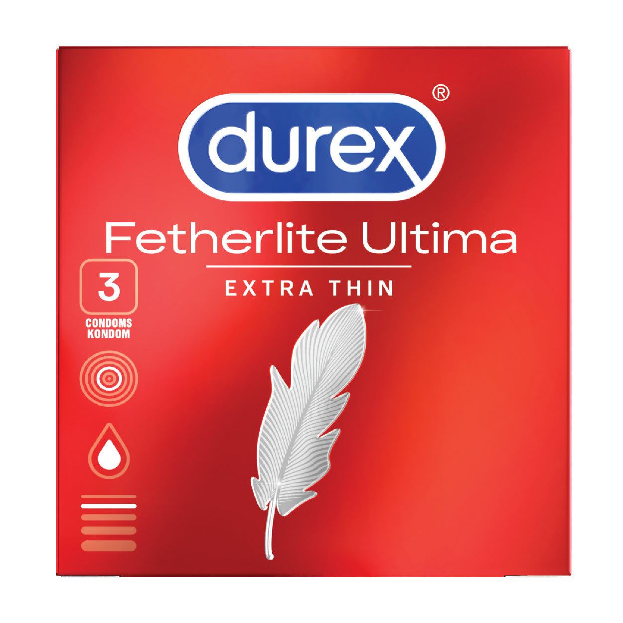 Durex Condoms Featherlite Ultima Extra Thin 3s