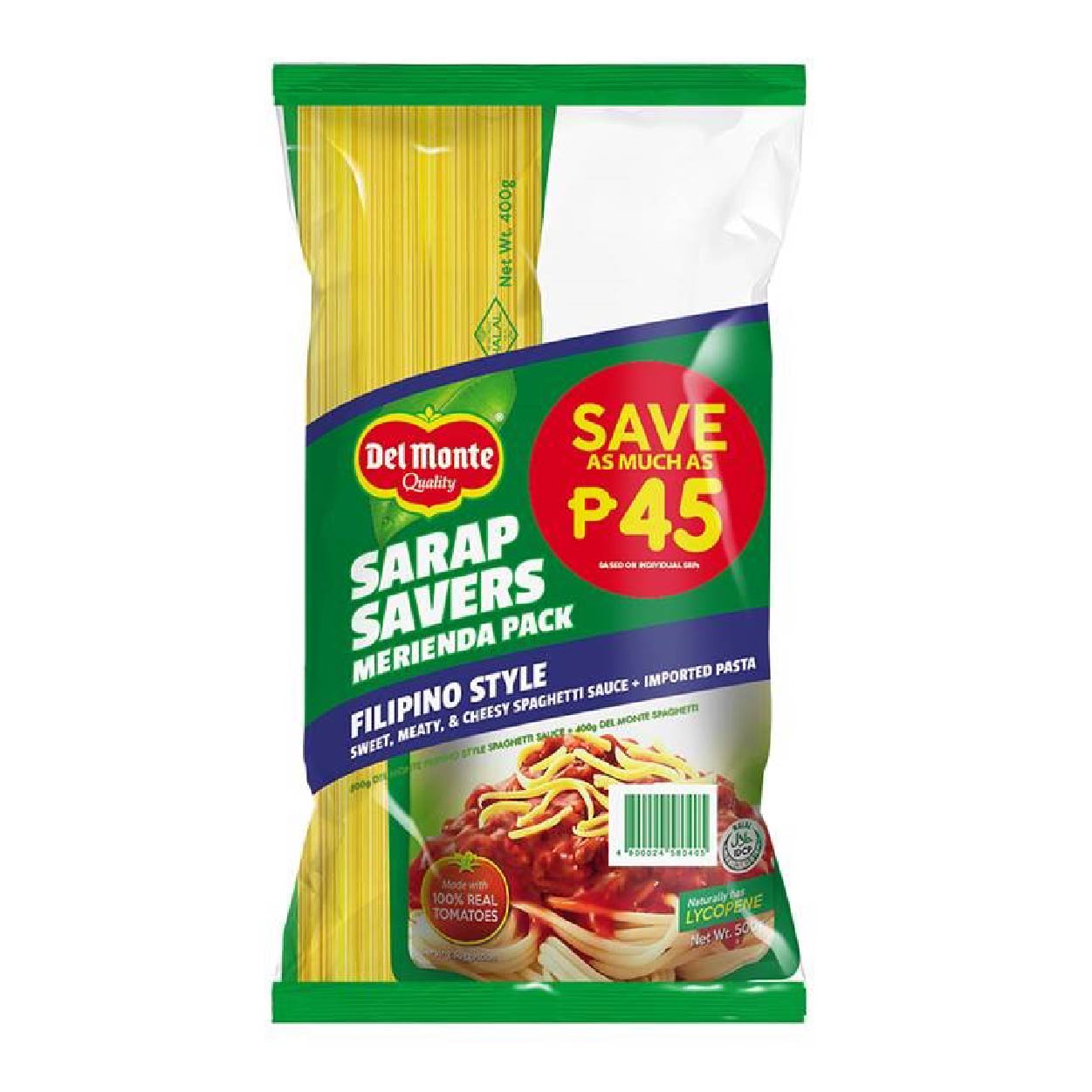 Del Monte Sarap Savers Merienda Pack Filipino Style SAVE 500g