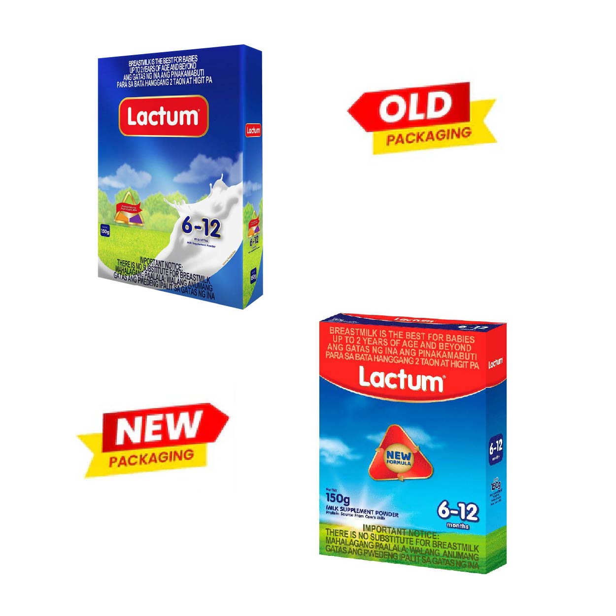 Lactum Milk Supplement 6-12 months Plain 150g