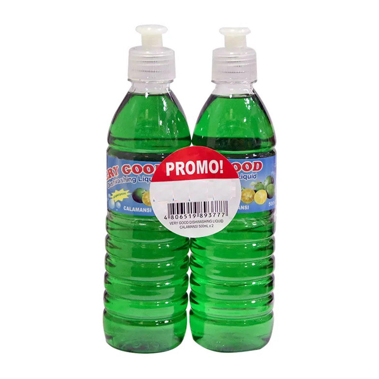 Very Good Dishwashing Liquid Calamansi 2x500ml Twin Pack