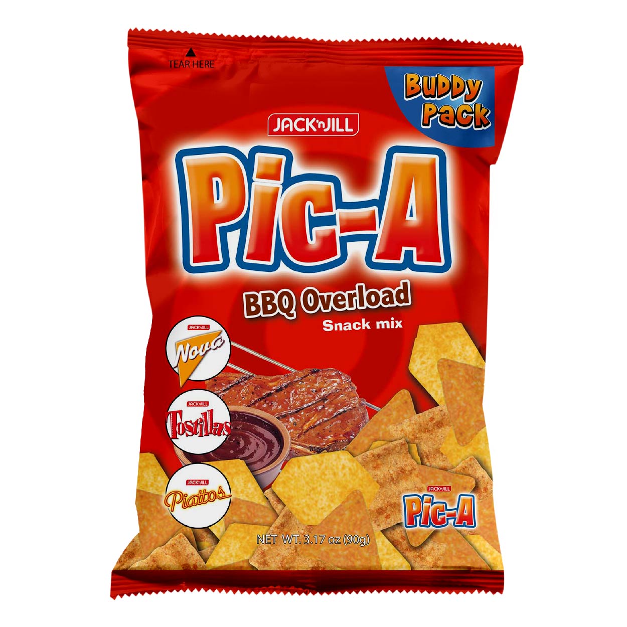 Jack n Jill Pic-A Barbeque Overload Snack Mix 90g
