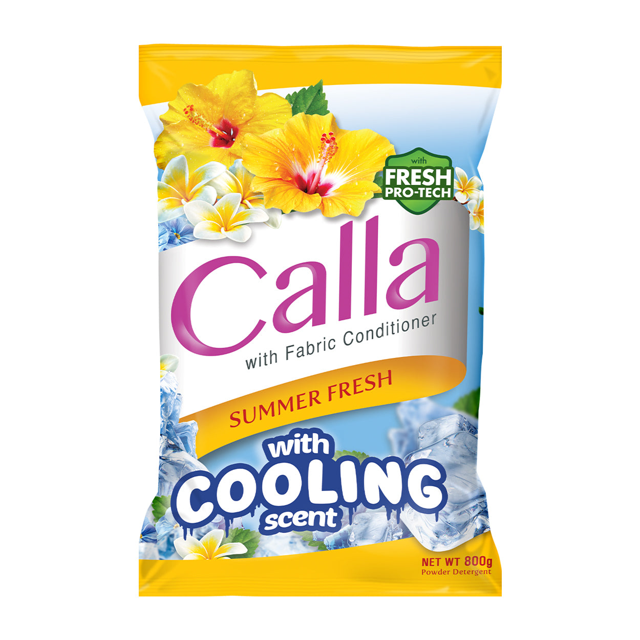 Calla Detergent Powder with Fabric Conditioner Summer Fresh 800g