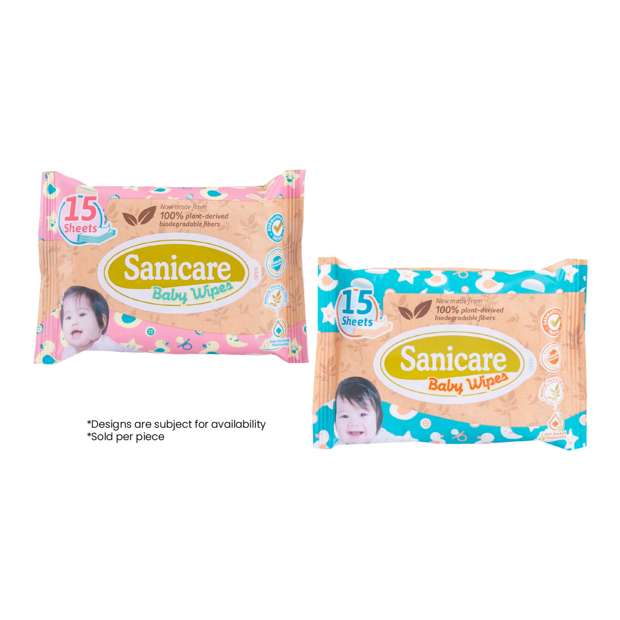 Sanicare Baby Wipes Antibacterial Moisturizing 15s