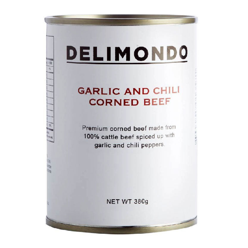 Delimondo Garlic and Chili Corned Beef 380g