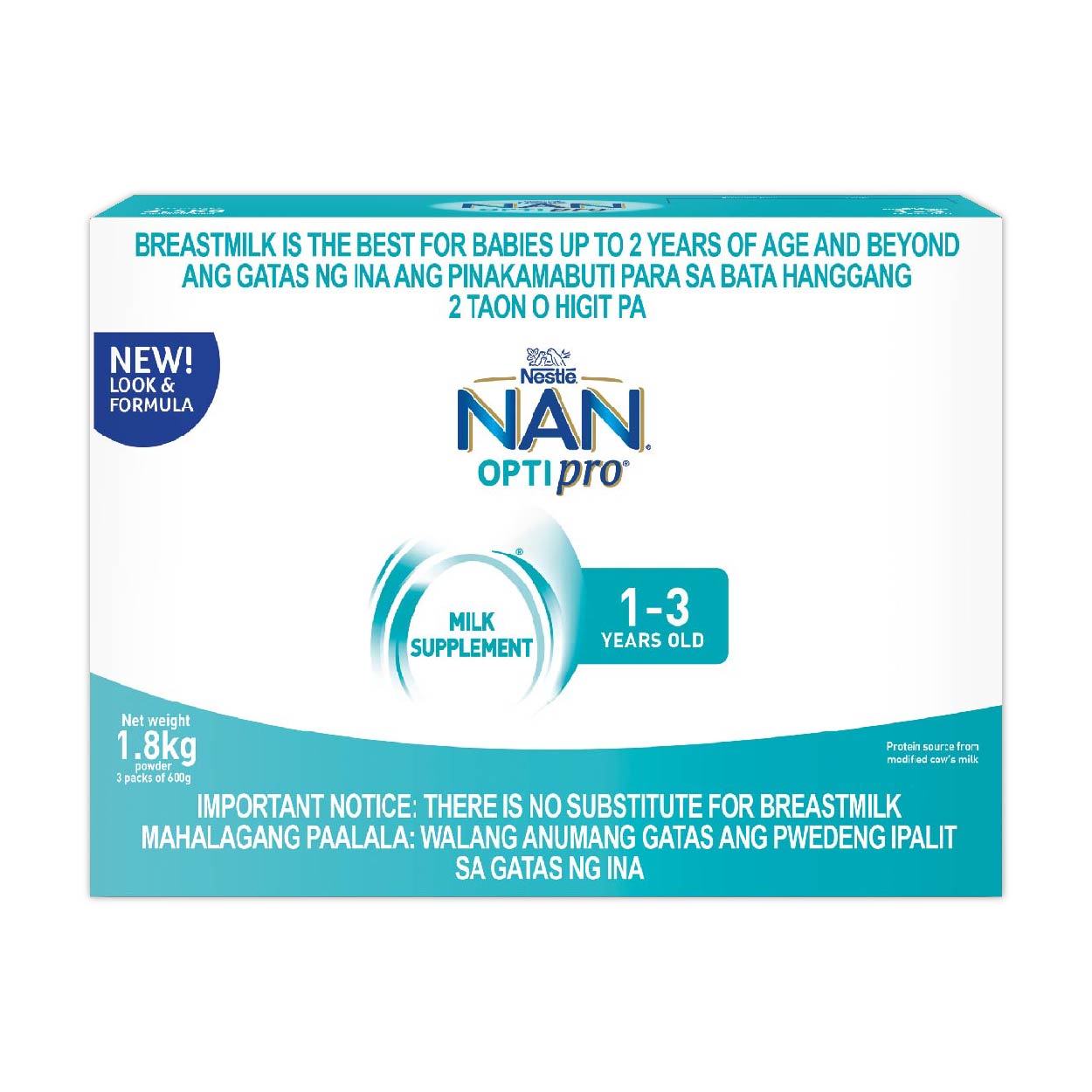 Nan Optipro Milk Supplement 1-3 years old 1.8kg