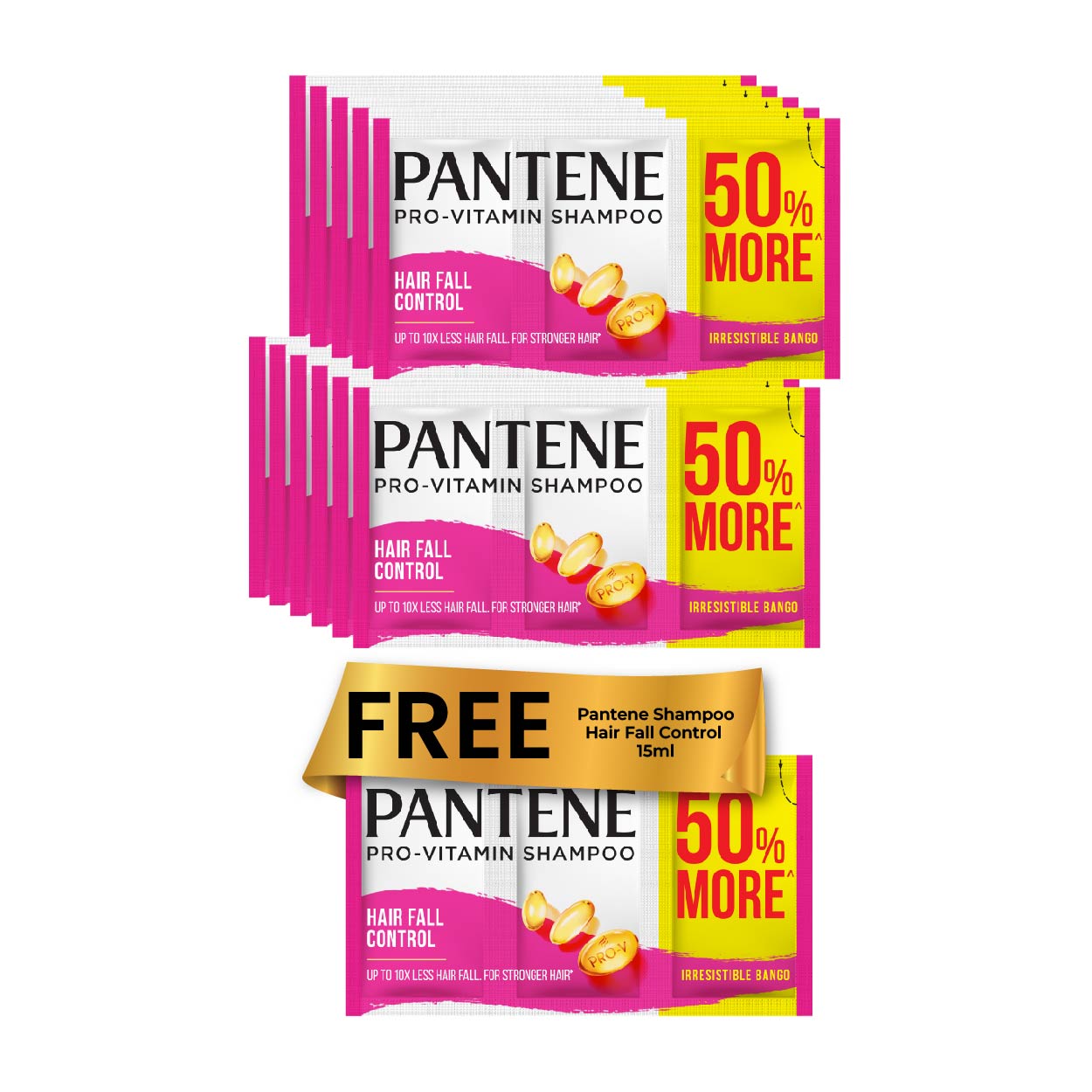 Pantene Shampoo Hair Fall Control 15ml Buy 11 Get 1 Free