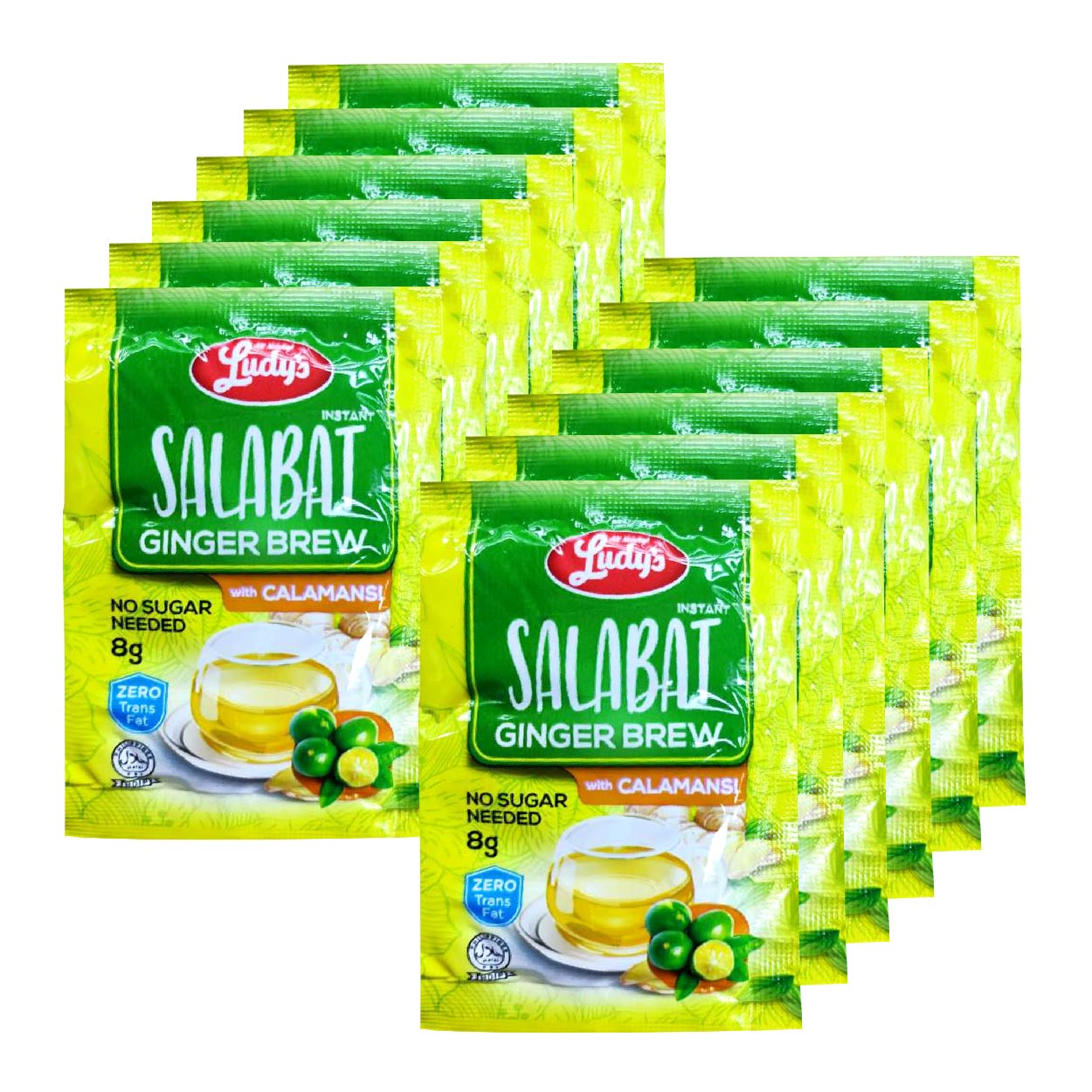 Ludy's Instant Salabat Ginger Brew with Calamansi 12x8g