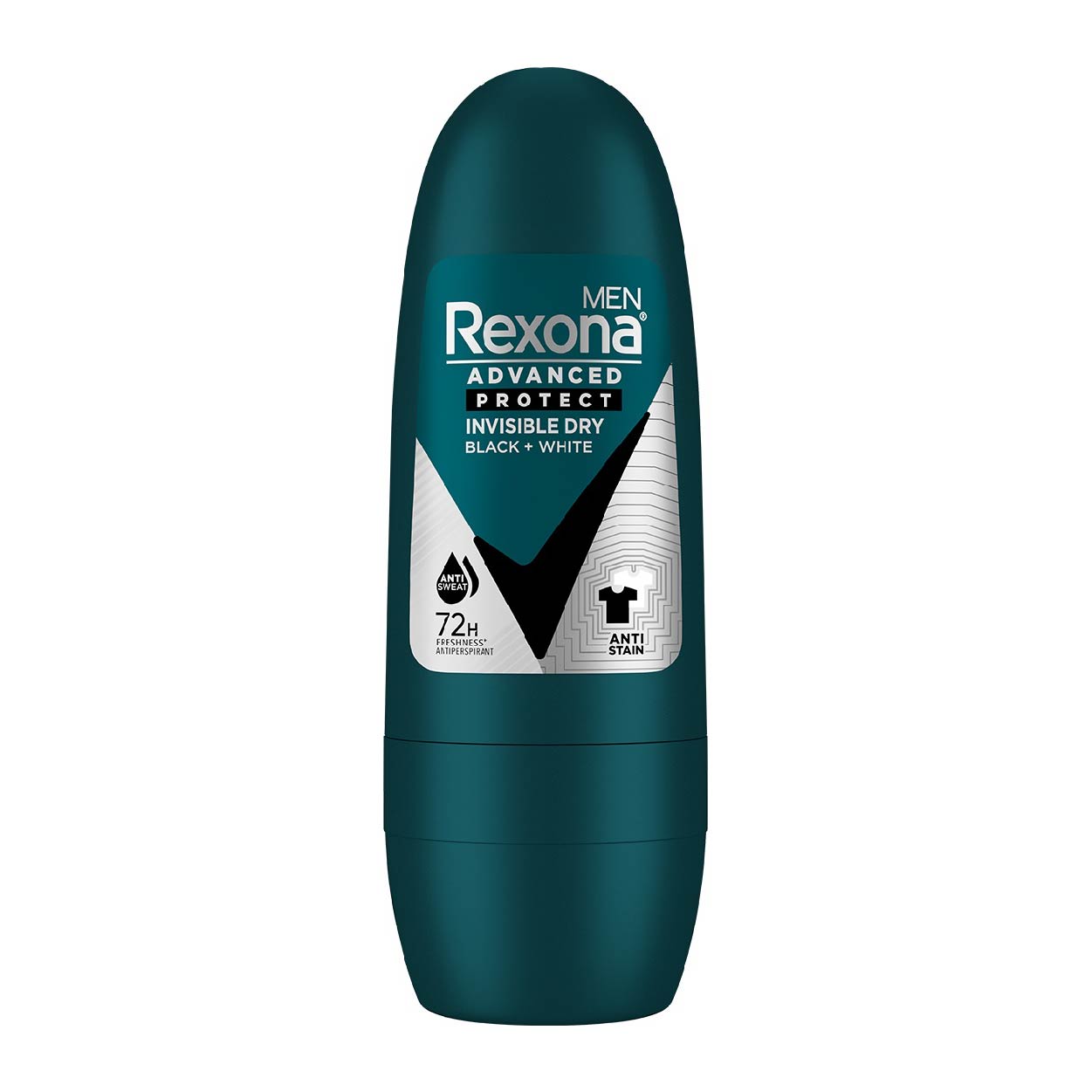Rexona Men Deodorant Roll On Invisible Dry Black+White 25ml