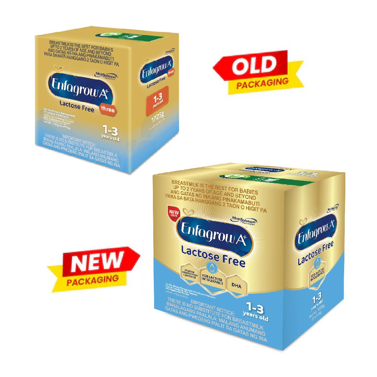 Enfagrow A+ Lactose Free Milk Powder 1-3 years old